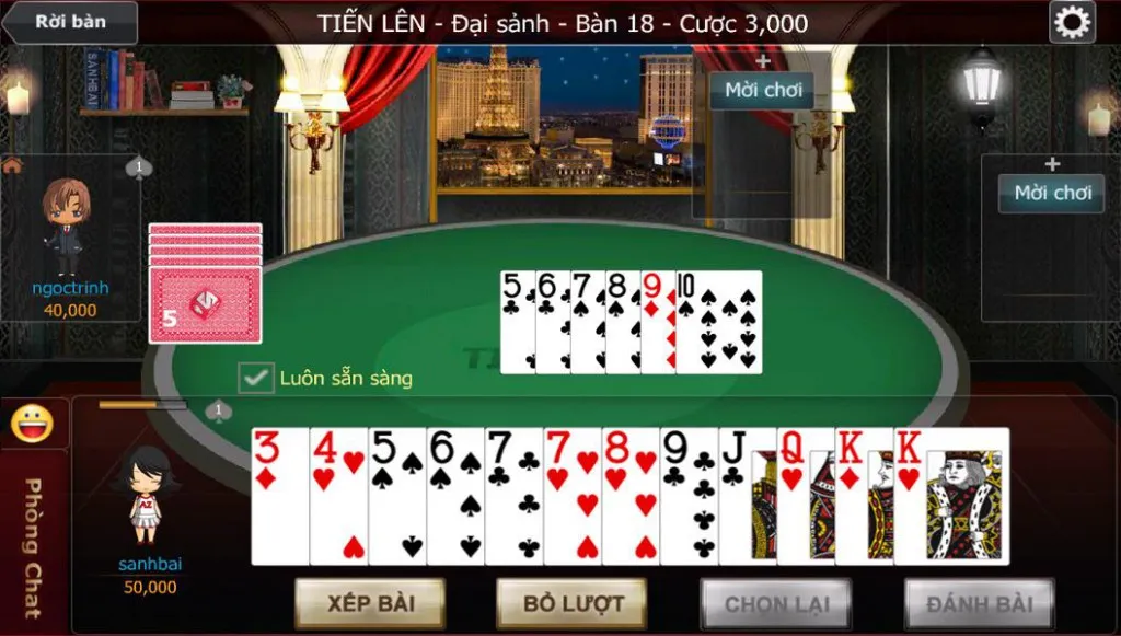 Cách chơi tiến lên miền nam Choangclub