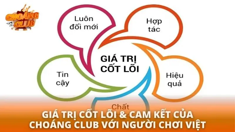 Giá trị cốt lõi của cổng game và cam kết mang lại giá trị lớn cho người chơi Việt