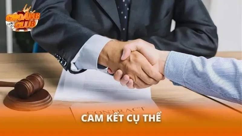 Cam kết cụ thể và rõ ràng mà cổng game tự tin tuyên bố