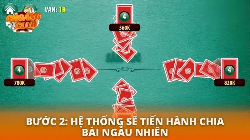 Mỗi người nhận 10 lá bài úp