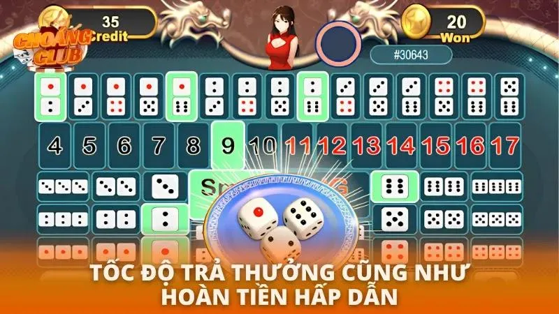 Tốc độ trả thưởng nhanh chóng mang lại sự hài lòng tuyệt đối